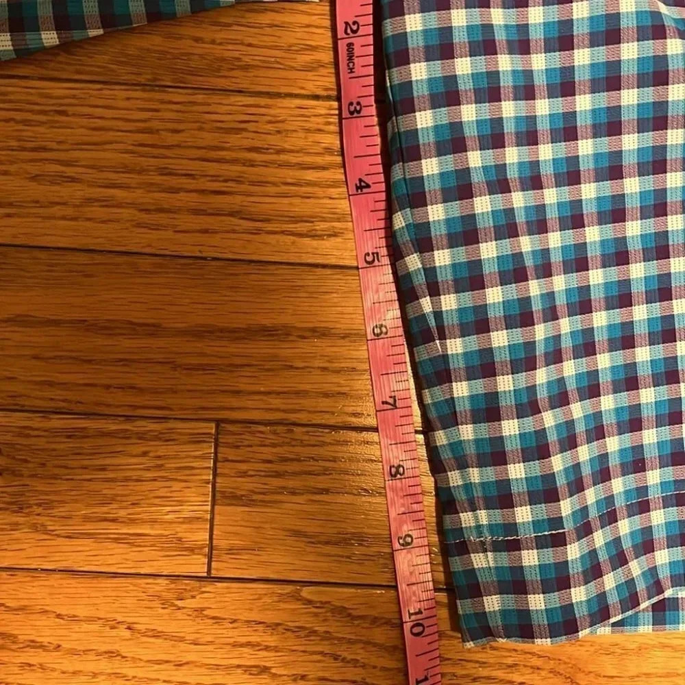 [M]Nike Golf Blue Plaid Dri-Fit Golf Shorts Men - Picture 6 of 7